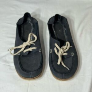 OluKai Moku‎ Womens Lace Up Slide Boat Shoes Trench Blue - Size 9